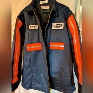 Aramark Safety Coat Sz. 2XLL Blue Orange‎